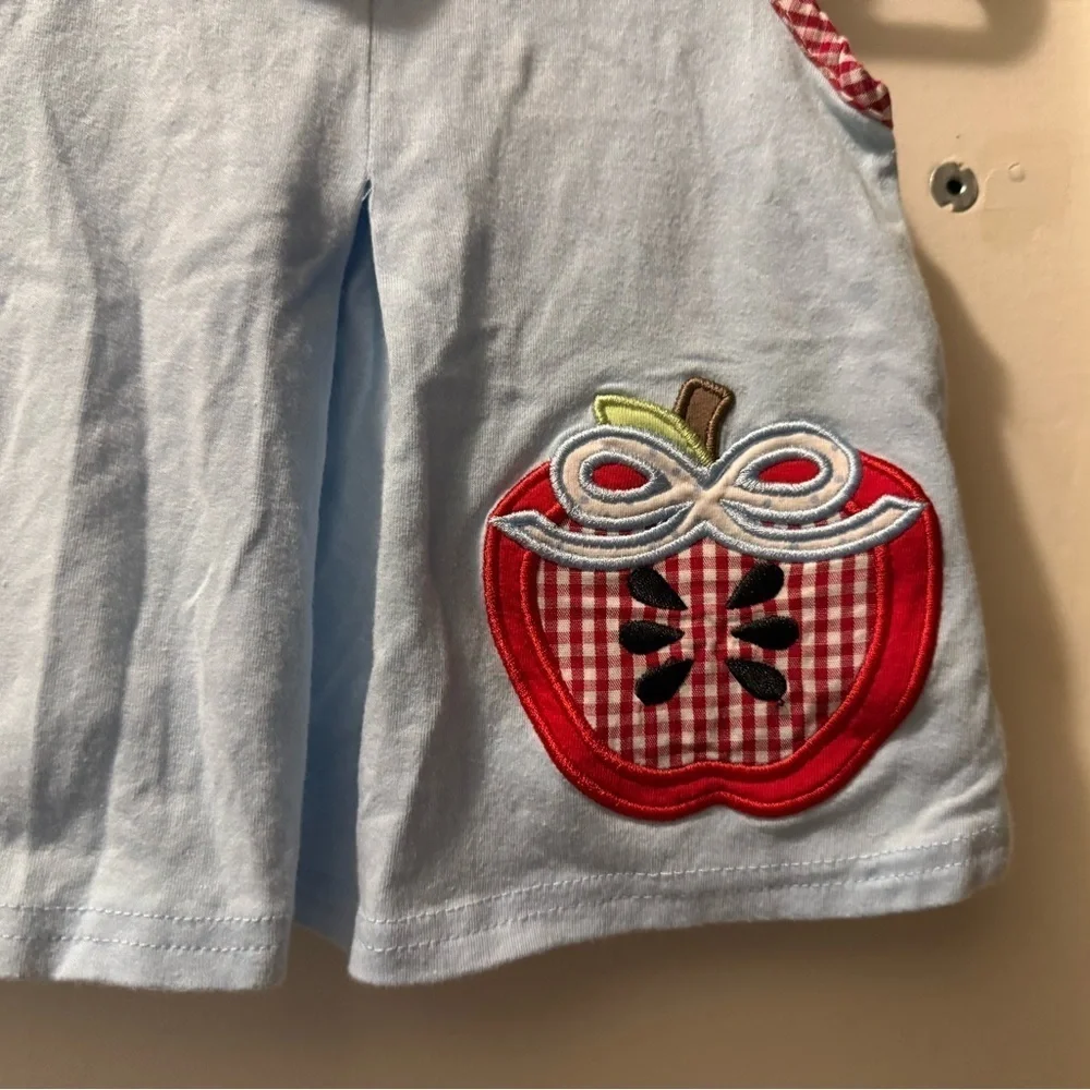 Stitchy Fish Cutie to the Core Applique Diaper Set